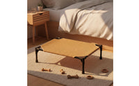 Breathable Elevated Pet Cot Moisture-Resistant Raised Pet Cot Easy to Clean Elevated Dog Bed Sturdy Frame for Small Dogs, Cats, Summer
