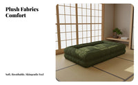 Foldable Design Human-Sized Pet Bed Multi-Functional Tri-Fold Mattress Lounger Plush Surface Floor Sofa Lightweight for Apartment Dwellers, College Students, Small Spaces, Dorm Room, Home Office, RV Travel
