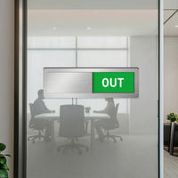 Acrylic Office Availability Sliding Door Sign Slim Availability Sign Smooth Door Slider Privacy for Meeting Room