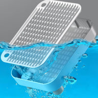 Hollow-Out Design Feline Litter Trapping Mat Easy to Clean Anti-Tracking Litter Mat Washable