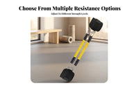 Double Cord Resistance Rope Woven Cover Ankle Strap Heavy Duty Tension Rope Exerciser for Home Exercise