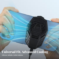 Quiet Operation Gaming Phone Cooling Fan Universal Compatibility Back Clip Phone Heat Sink Portable for Gamers, Vlogging, Visual Calls, Home