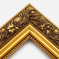 Ornate Vintage Wood Design Picture Frame, European Classical Wood Photo Frame, Solid Wood Ornate Picture Frame, Vintage A4 Photo Frame Ornate Gold