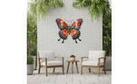Butterfly Wall Decor Layered Butterfly Wall Art Double-Layer for Patio, Garden