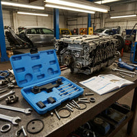 Automotive Timing Tool Kit Custom-Shaped Compartments Timing Fixture Set Threaded Fasteners Engine Camshaft Alignment Kit for Mechanics