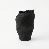 Vase with Wavy edge Sculptural Ceramic Vase Rustic Vessel for Florists