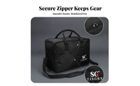 Oxford Cloth Black Drum Pedal Bag Detachable Shoulder Strap Padded Drum Pedal Case Zippered