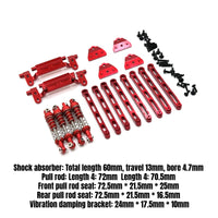 RC Shock Absorbers High-Performance RC Car Parts Kit Stable Link Rod Mount for Hobbyists, Repair