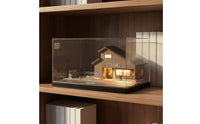 1:64 Station Car Model Display Case Scratch Resistant Miniature Railroad Station Model Box Lighted Look Acrylic Dust Cover for Collecting