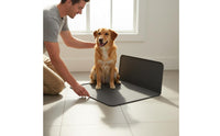 Silicone Pee Pad Holder Leak-Resistant Dog Training Pad Holder Floor Protection Foldable Pet Toilet Mat for Dogs, Young Dogs