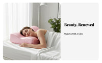 Anti-Wrinkle Cervical Memory Foam Pillow Breathable Cervical Support Pillow Moisturizing Material for Adults, Women, Sleeping, Bedroom, Home
