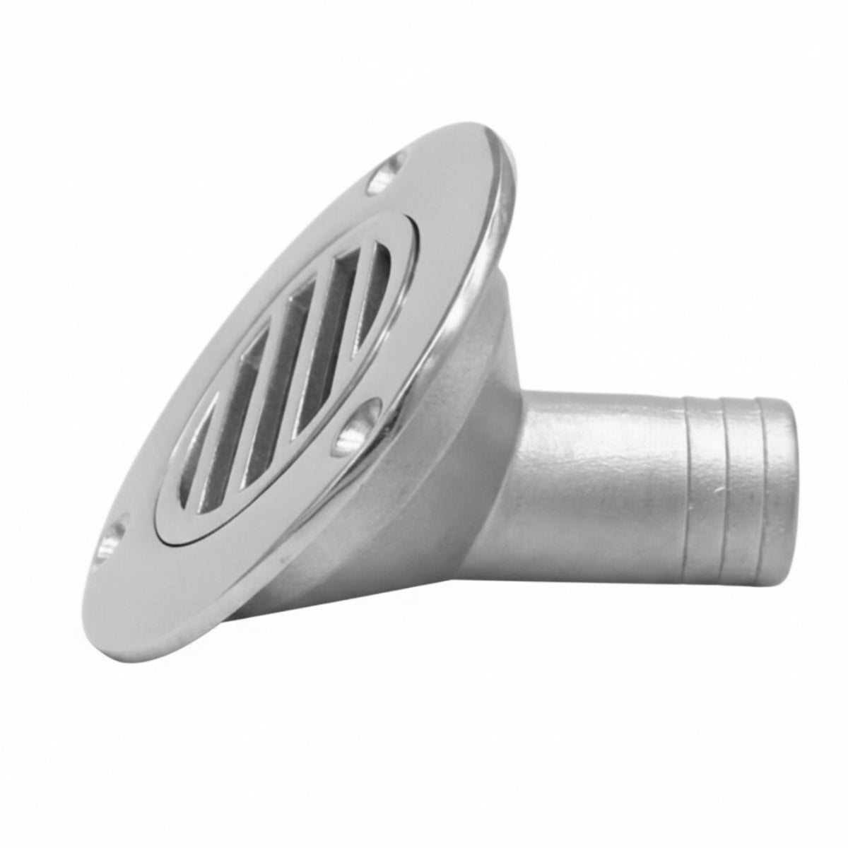 Saltwater-Resistant Marine Drain Fitting with Flange Angled Boat Drain Fitting Slim Hardware Easy to Clean for Yachts
