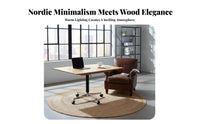 Nordic Design Adjustable C-Shaped Table Mobile with casters C-Shaped Couch Table Foldable surface Household Furniture Space-Saving for Apartment Dwellers, Homeowners, Remote Workers, Living Room, Small Spaces, Bedroom, Home Office
