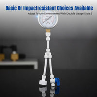 Household Water Pressure Gauge, Shockproof, MPa Scale, Fits Pipeline, Floor Heating, Toilet, Water Purifier