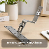 Silver Finish Stainless Steel Hook Bracket Bolted Joint Adjustable Solar Panel Hook
