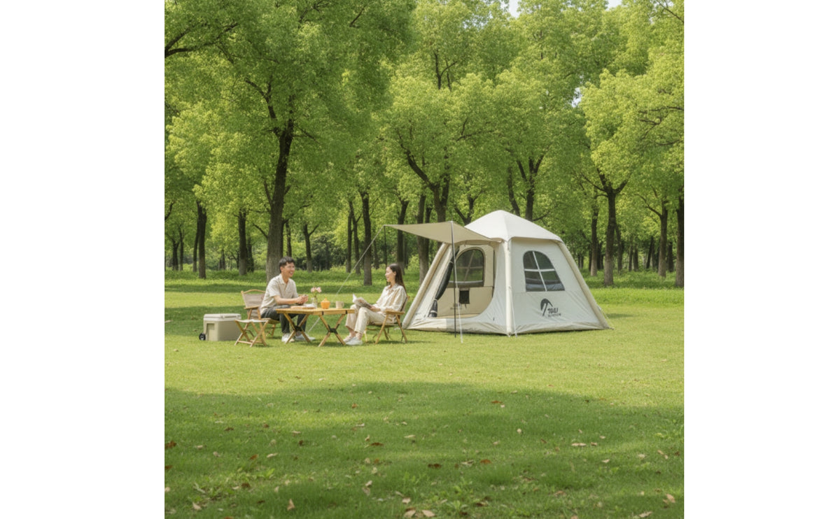 Quick Setup Inflatable Tent Portable Inflatable Tent Windproof Shelter Ventilated for Campers, Camping