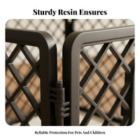 Easy to Clean Modular Plastic Pet Fence Expandable Design Plastic Puppy Playpen Secure Lock Indoor Dog Pen Tool-Effortless Assembly for Young Dogs, Small Dogs