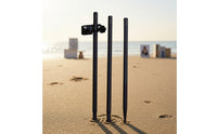 Adjustable Umbrella Pole with Clamp Metal Ground Spike Umbrella Stand Portable Secure for Beach, Garden, Camping