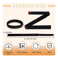 TPU Quick Release Waist Leash Anti-Slip SUP Leash Lightweight Safety Strap Adjustable for Surfing, Beach