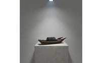 Traditional Chinese Boat Model Display Decoration Covered Boat Model Giftable