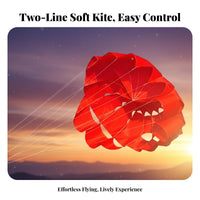 twoLine Sport Kite Large Kite with Line Boards Full-Sized Toy for Park