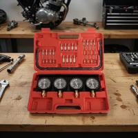 Vacuum Carburetor Synchronizer with Dial Gauges Precision Carb Synchronizer Adjustment Tool Kit Analog Synchronization Balancer Gauge Portable for Mechanics
