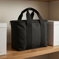 Compact Two-Speaker-Speaker Bag Padded Speaker Carrying Bag Zippered Portable Storage Oxford Cloth