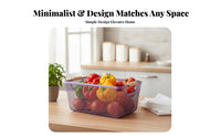 Wire Mesh Carrier with Wooden Handles Easy to Carry Organizer Bin Rust-Resistant