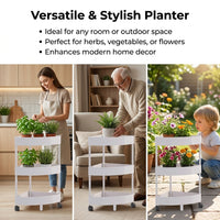 Tiered Plant Stand, Expandable Greenhouse Shelving for Young Plants, Freestanding Indoor Garden Plant Stand, Multi-Tier Patio Conservatory