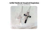 Large Cross medallion Original Design Statement Cross medallion chain Intricate Detailing