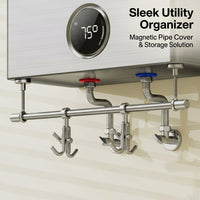Wall Mount Holder for Kitchen Towel Rolls, Paper Dispenser, Stainless Steel Rag for Bathroom and Wash Basin