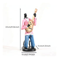 Musician Figurine Artistic Musician Statue with Artfully Shaped Sculpture for Jazz Fans, Living Room, Bookshelf