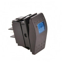 Plastic Housing Waterproof Rocker Switch Black Illuminated Rocker Switch for Boat, Rv, Automotive
