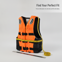 Adult CE Certified Professional Buoyancy Life Vest for Fishing Boating Swimming