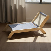 Sisal Cat Scratcher Bed Solid Wood Frame Cat Scratcher Bed Includes Dangling Ball Toys Pet Furniture for Living Room, Balcony