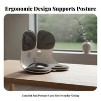 Back Support Cushion Ergonomic Design Seating Accessory Portable for Study, Home