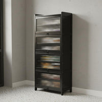 Slim Design Narrow Shoe Rack with Doors Reinforced Structure Locking Shoe Cabinet for Hallway, Corridor