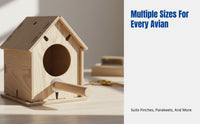 Parrot Breeding Box, Wooden Bird Shelter, Nesting Villa, For Budgerigar, Cockatiel, Finch, Multiple Choices