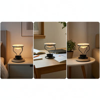 Candle Holder with Dish Compact Iron Candle Holder Centerpiece Tabletop Decor Black for, Bedside Table