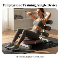Multi-Functional sit-up Assistant Frame Neck and spinal Support Rocking sit-up Exerciser Easy to Use Ab Trainer paded Headrest for Home Gym Users, Beginners, Adults, mid-section Training, Office