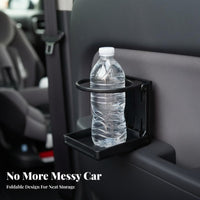 Foldable Car Cup Holder Folding Design Additional Car Drink Holder Space Saving Foldable Beverage Rack for Truckers, RV Owners, Truck, Boat