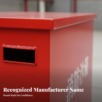 Fire Sand Box Thickened Steel Plate Fire Fighting Sand Bin Large Capacity for Property Managers, Industrial Workers, Factories, Warehouses, Workshops