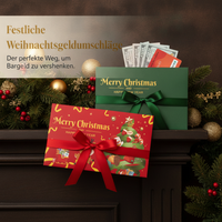 Christmas Santa Claus DIY Foldable Red Envelopes for Money Gift Cards
