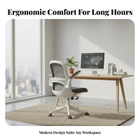 Ergonomic Mesh Chair with Headrest Height Adjustable Office Furniture Lumbar assistance dense Foam pad for Study Room