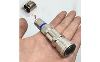 Hardware Precision-Machined Metal Connector Adapter for Audio Setups, Studio