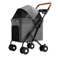 Foldable Pet Stroller for Cats and Dogs, Multi-Function Cart, Suitable for All Seasons