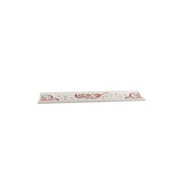 Sushi Plate with Hand-Painted Decoration Rectangular Sushi Plate Sashimi Platter Narrow Serving Tray Ceramic for Home Hosts