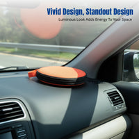 Car CD Case, Large Capacity Oxford Cloth Round Disc Organizer, Portable Storage Bag for Home and Vehicle, Random Color