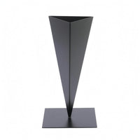 Triangular Iron Vase Geometric Metal Vase Heavy Duty Home Decor