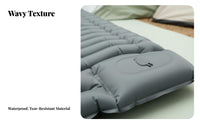 Inflatable Camping Mat Built-in Foot Pump Inflatable Sleeping mat lightweight Air Mattress for Backpackers, journeyers, Backpacking, Hiking, trip